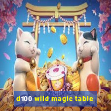 d100 wild magic table