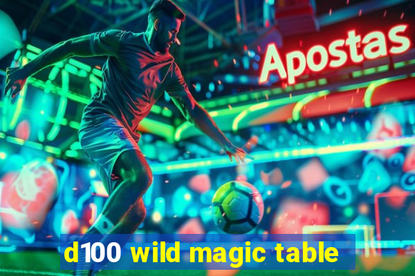 d100 wild magic table