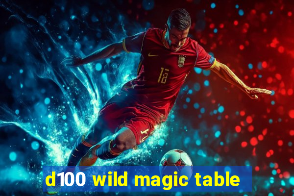 d100 wild magic table