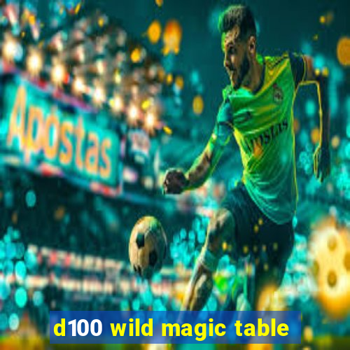 d100 wild magic table