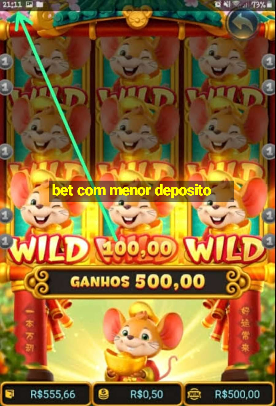 bet com menor deposito