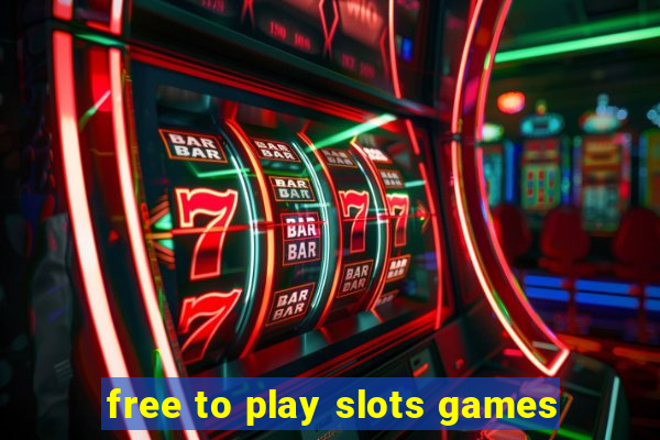 free to play slots games