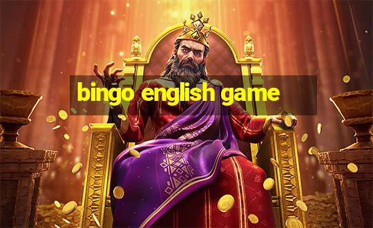 bingo english game