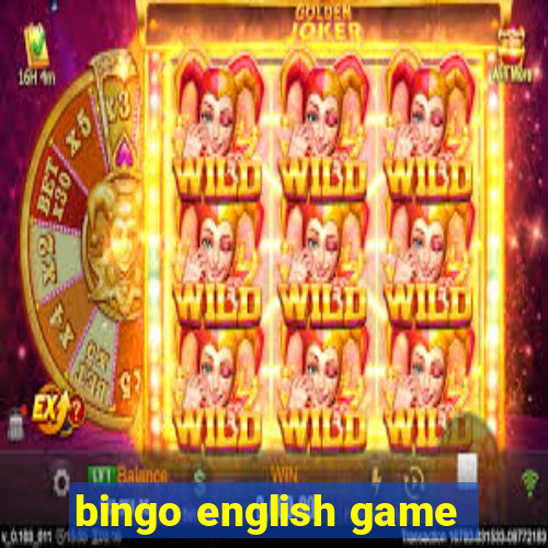 bingo english game