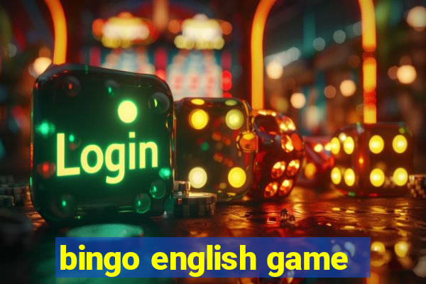 bingo english game