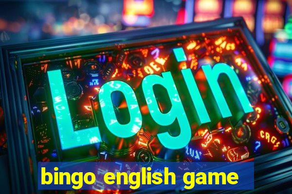 bingo english game