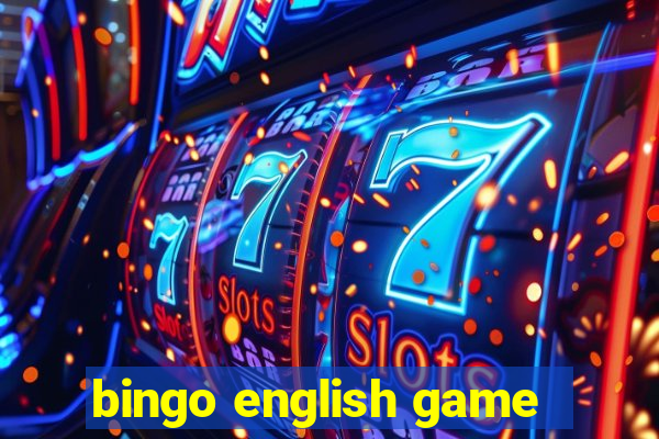 bingo english game