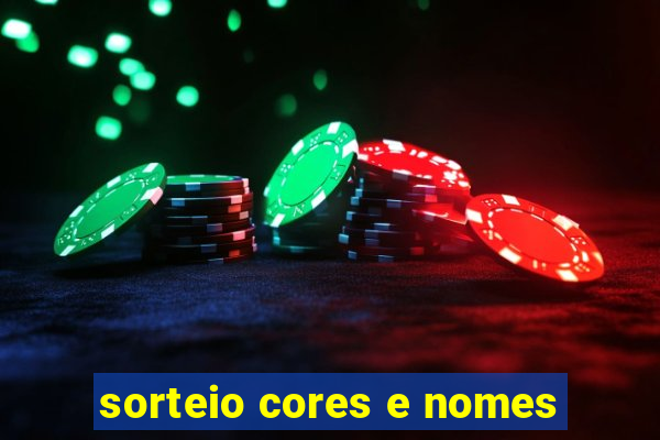 sorteio cores e nomes