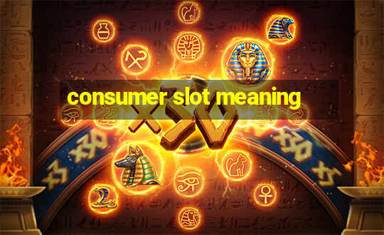 consumer slot meaning