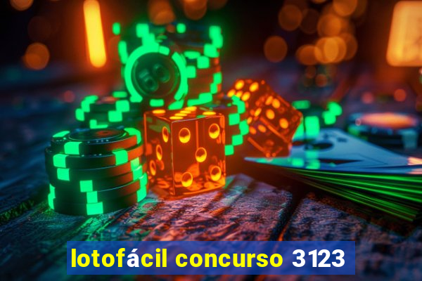 lotofácil concurso 3123