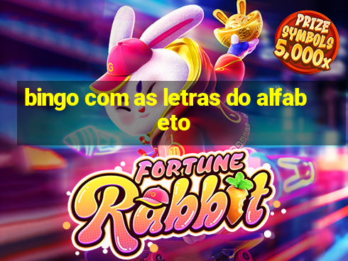 bingo com as letras do alfabeto