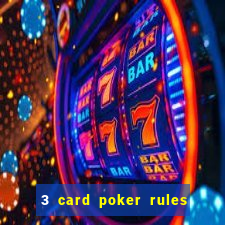 3 card poker rules in casino