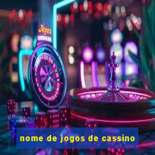 nome de jogos de cassino