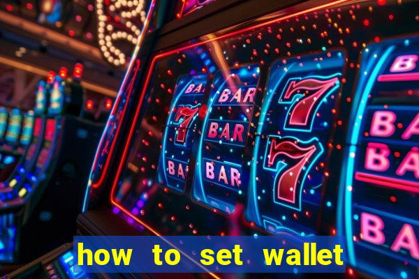 how to set wallet password in bingo plus