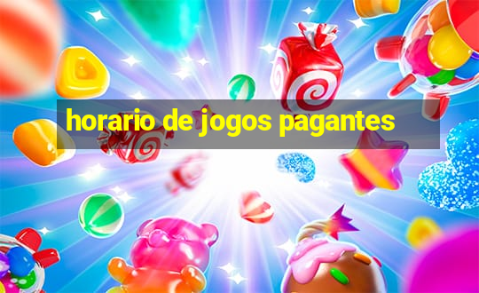 horario de jogos pagantes