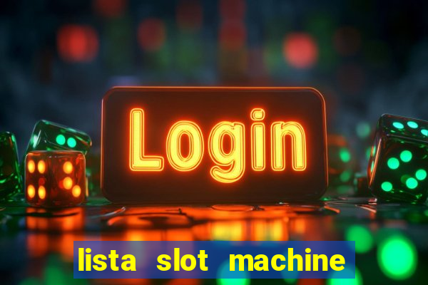 lista slot machine da bar