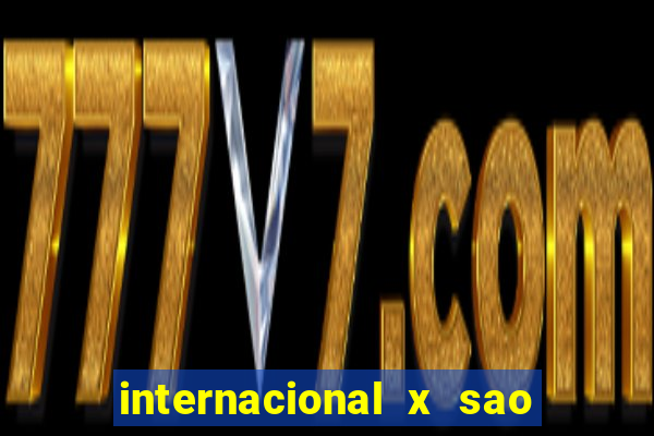 internacional x sao paulo palpite