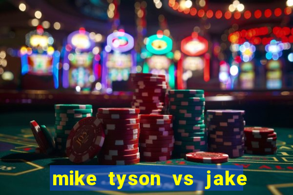 mike tyson vs jake paul onde assistir