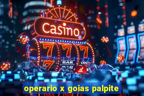 operario x goias palpite