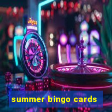 summer bingo cards