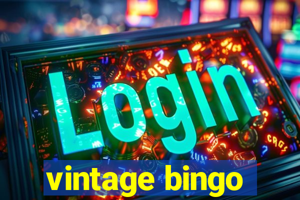 vintage bingo