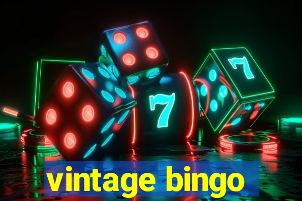 vintage bingo