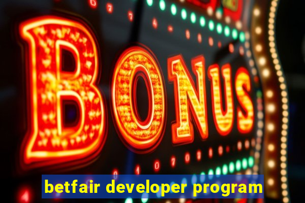 betfair developer program