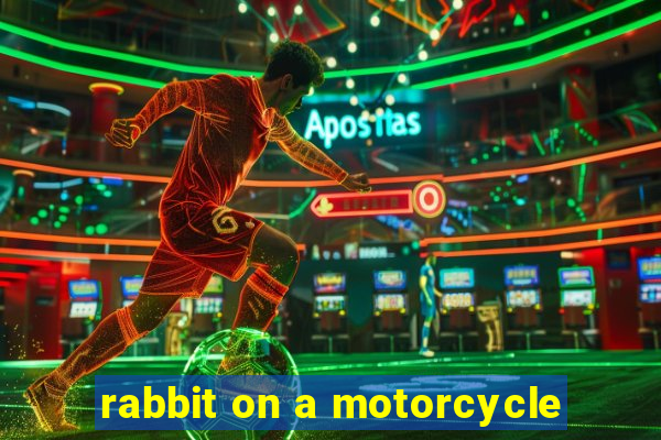 rabbit on a motorcycle