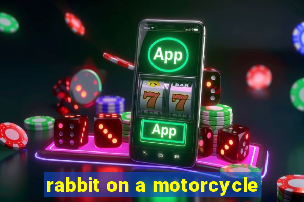 rabbit on a motorcycle