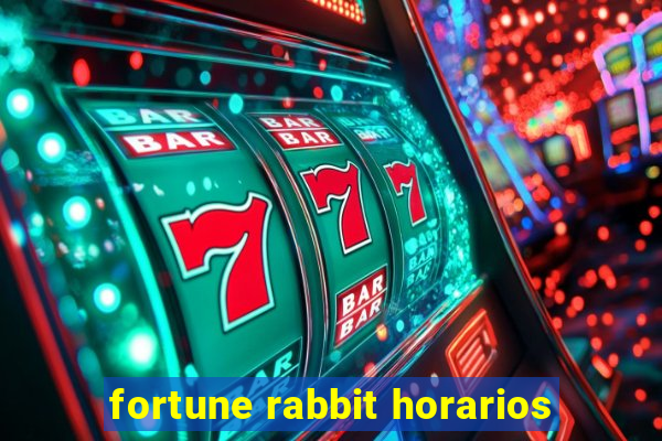 fortune rabbit horarios