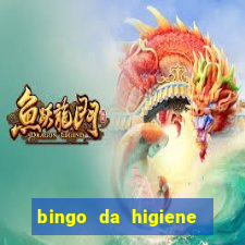 bingo da higiene pessoal para imprimir