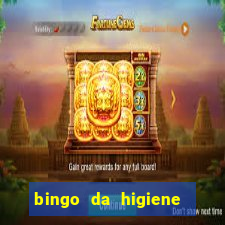 bingo da higiene pessoal para imprimir