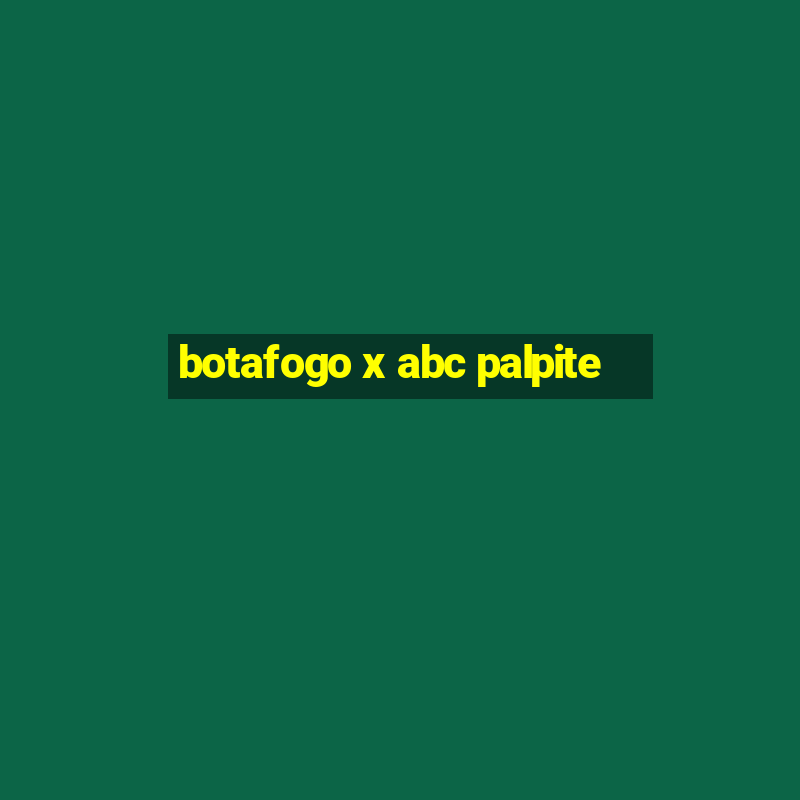 botafogo x abc palpite