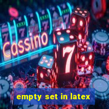 empty set in latex