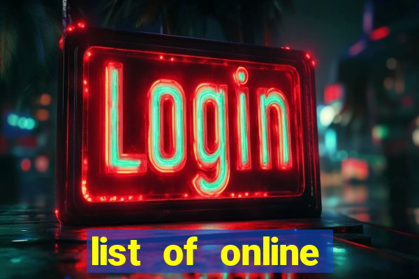 list of online slot sites