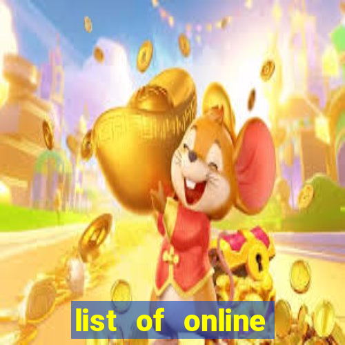 list of online slot sites