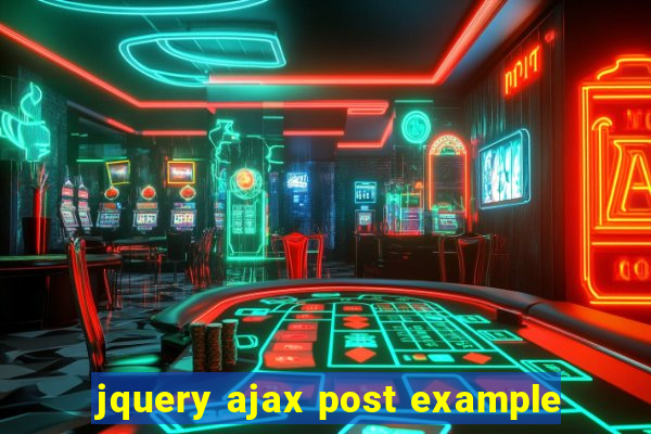 jquery ajax post example