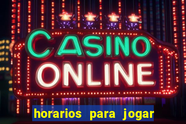 horarios para jogar fortune mouse