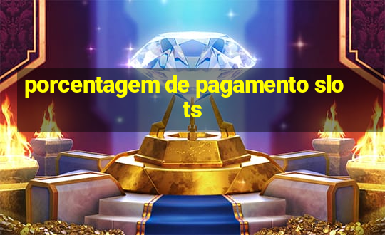 porcentagem de pagamento slots