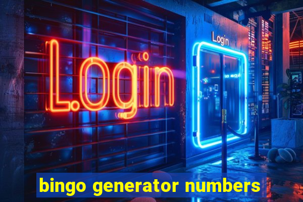 bingo generator numbers