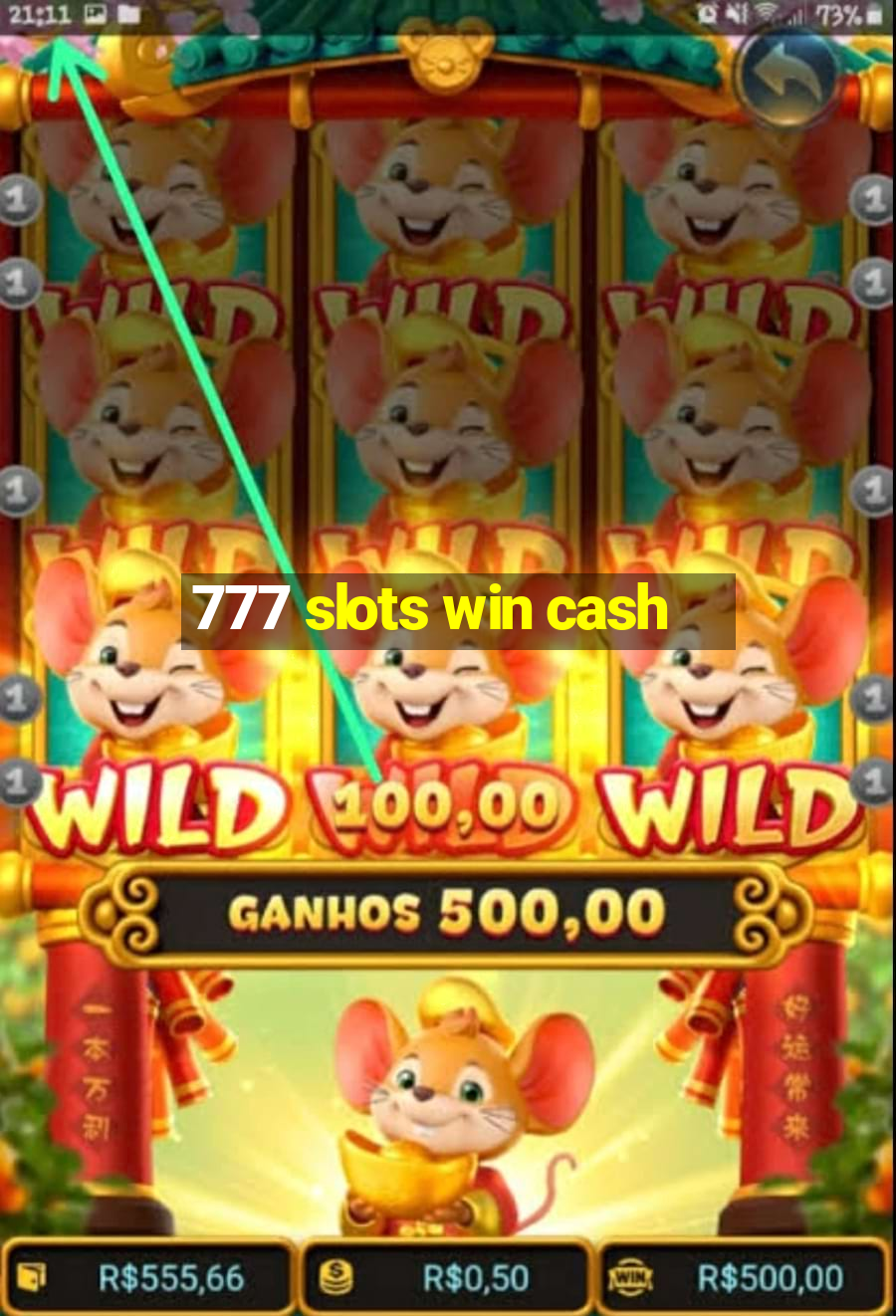 777 slots win cash