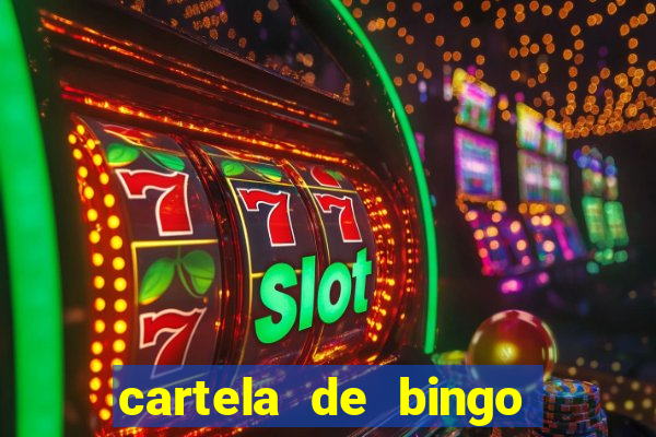 cartela de bingo para chá de bebê