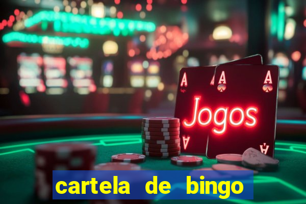 cartela de bingo para chá de bebê