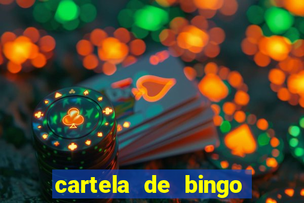 cartela de bingo para chá de bebê