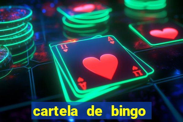 cartela de bingo para chá de bebê