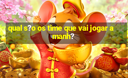 qual s?o os time que vai jogar amanh?