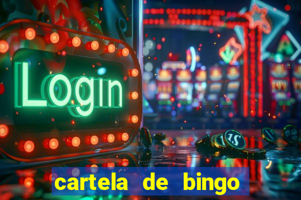 cartela de bingo pra imprimir