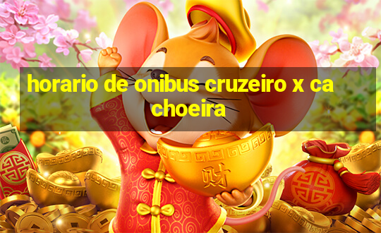 horario de onibus cruzeiro x cachoeira