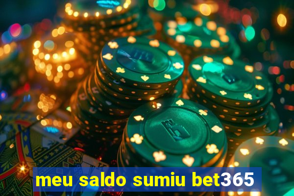 meu saldo sumiu bet365