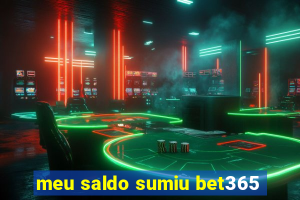 meu saldo sumiu bet365